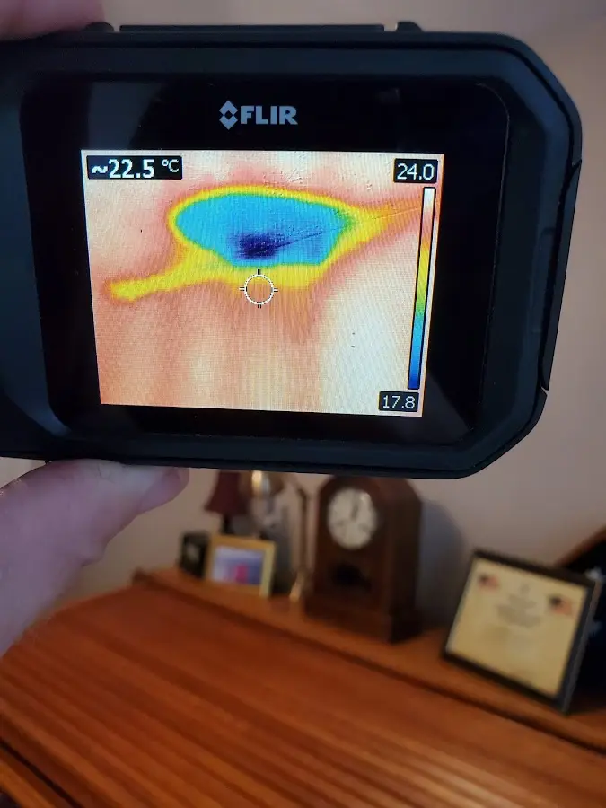 Thermal imaging inspection for water damage in Newton